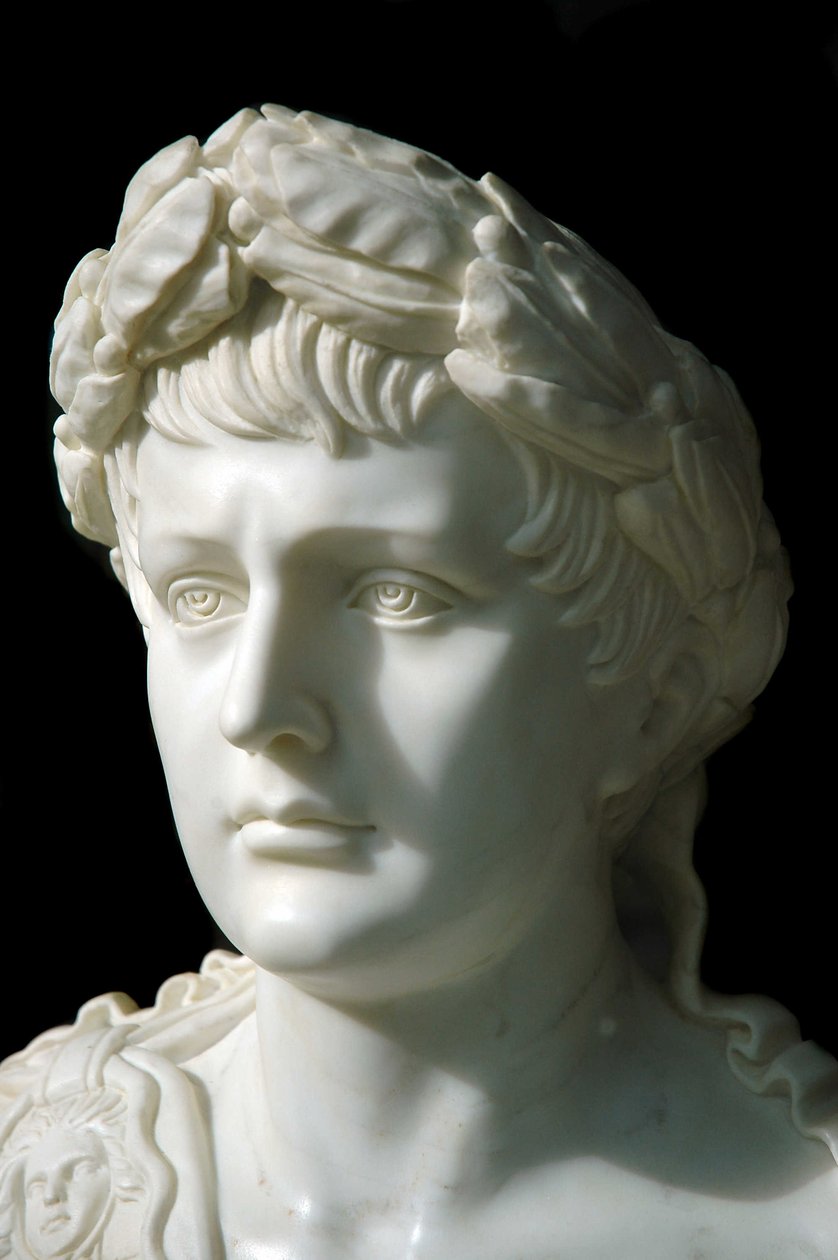 Anonymní mramorová busta Napoleona I. francouzského císaře z 19. století. od Unknown artist