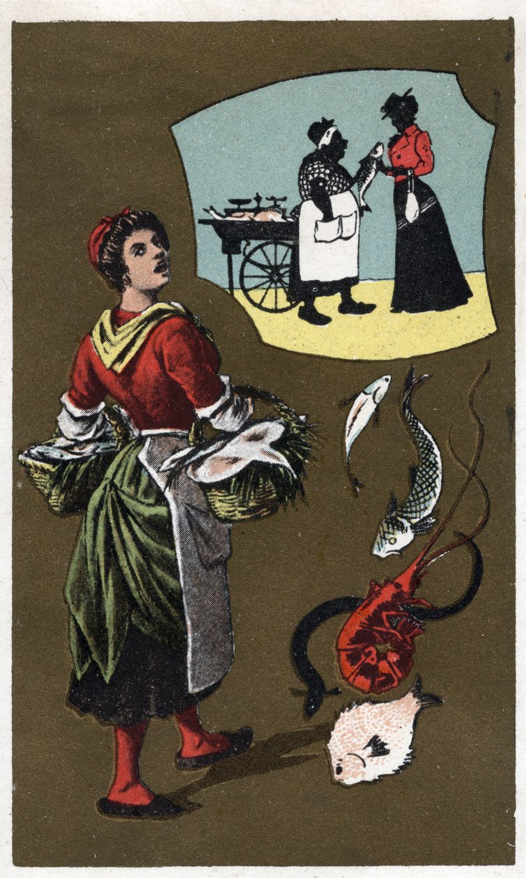 Anonymní chromolitografie, konec 19. století. od Unknown artist