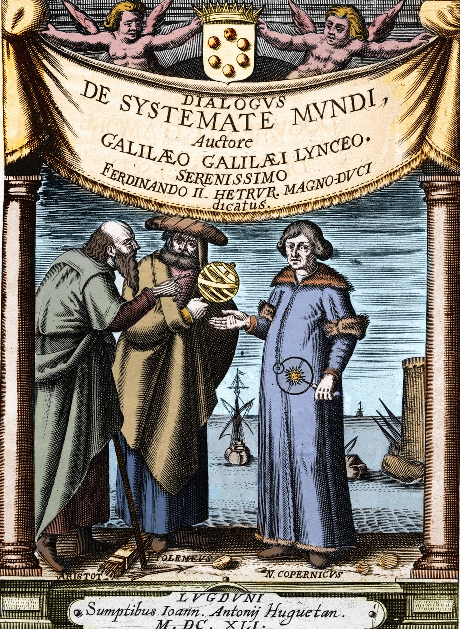 Aristoteles, Ptolemaios a Mikuláš Koperník (Nicolaus Copernicus od Unknown artist