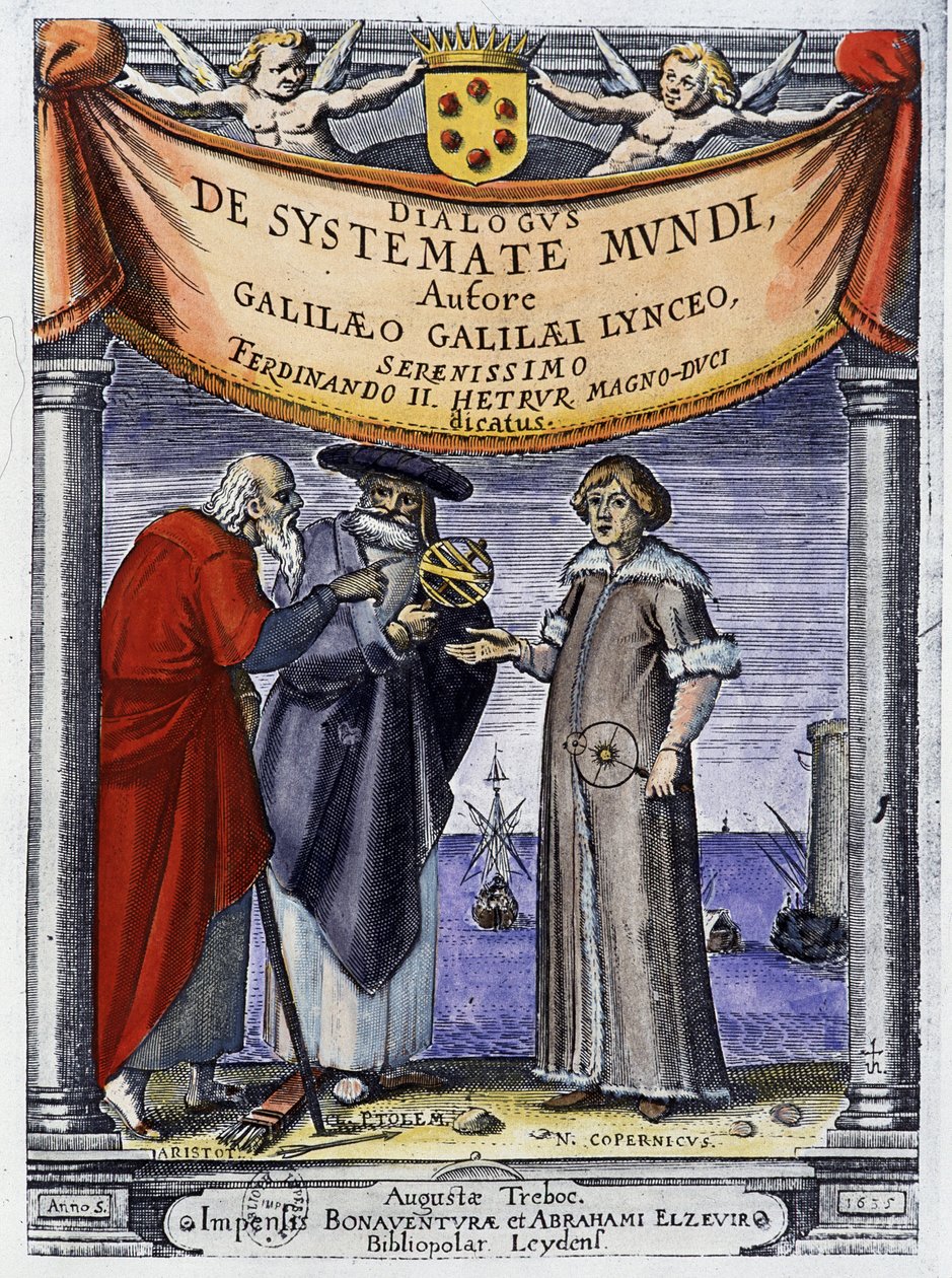 Aristoteles, Ptolemaios a Mikuláš Koperník (Nicolaus Copernicus od Unknown artist