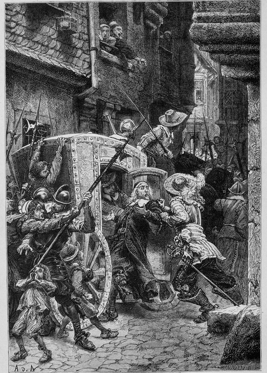 Zatčení Brousela (počátky Frondy) v „“Historie Francie““ od Guizota od Unknown artist