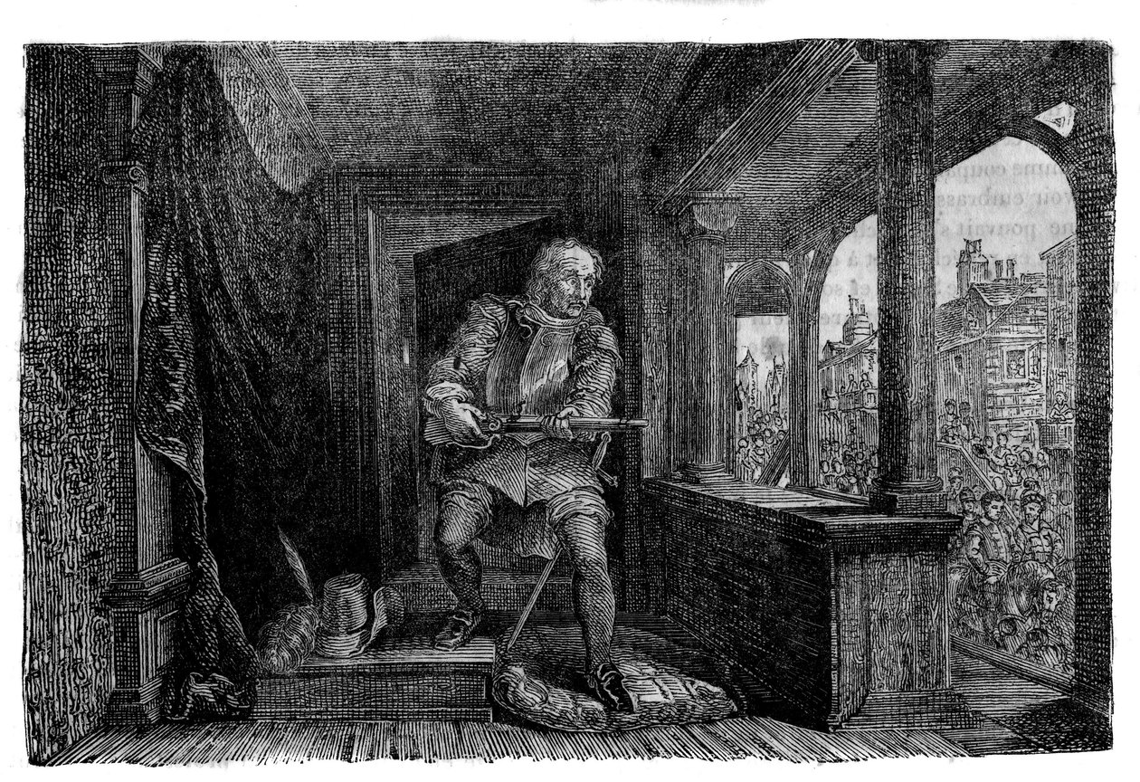 Atentát v 16. století na Jacquese de Murray Nevlastní bratr Marie Stuartovny a přirozený syn Jacquese V. ze Skotska. od Unknown artist