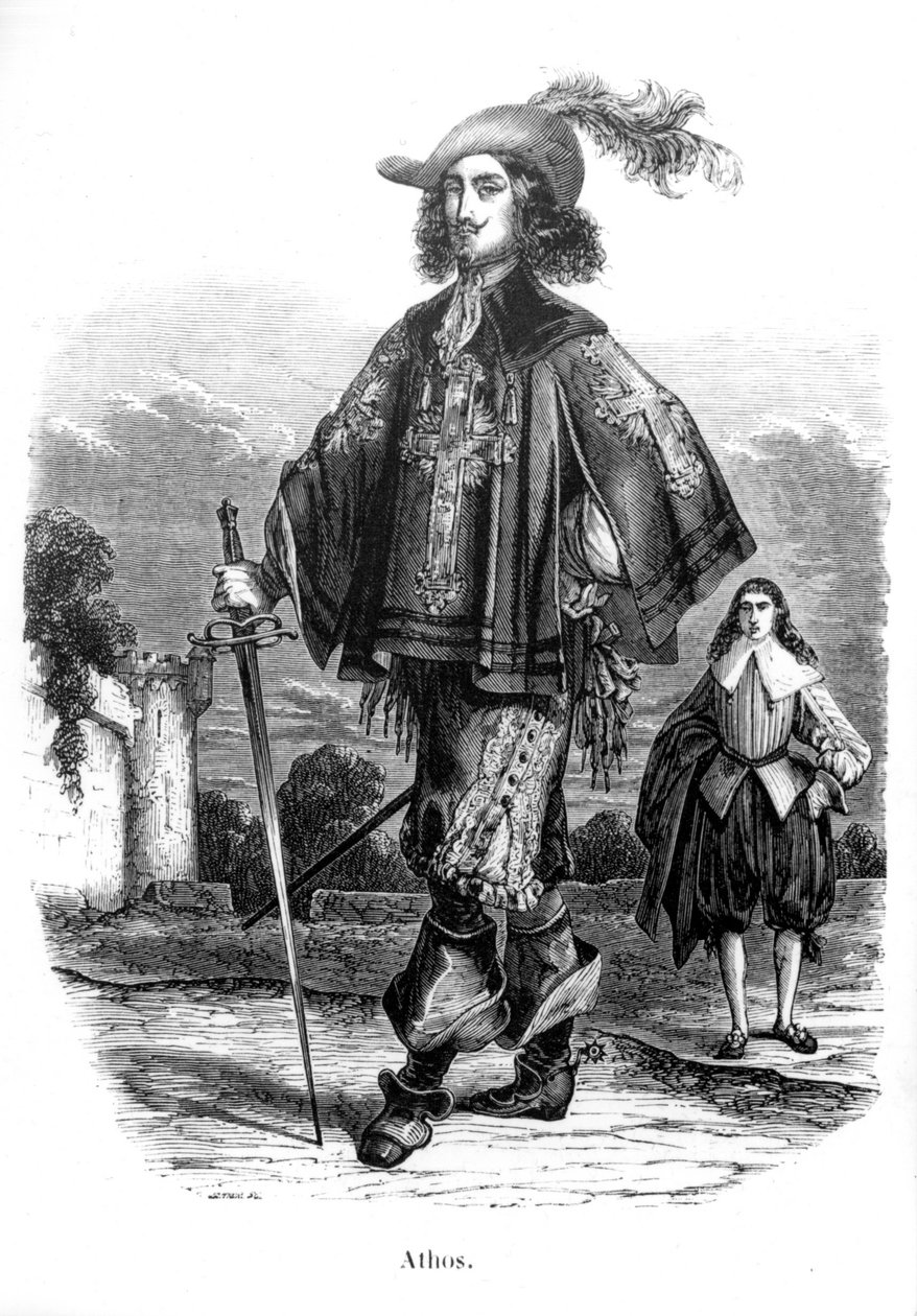 Athos – ve filmu „Tři mušketýři“ od Alexandra Dumase Pèrea. od Unknown artist
