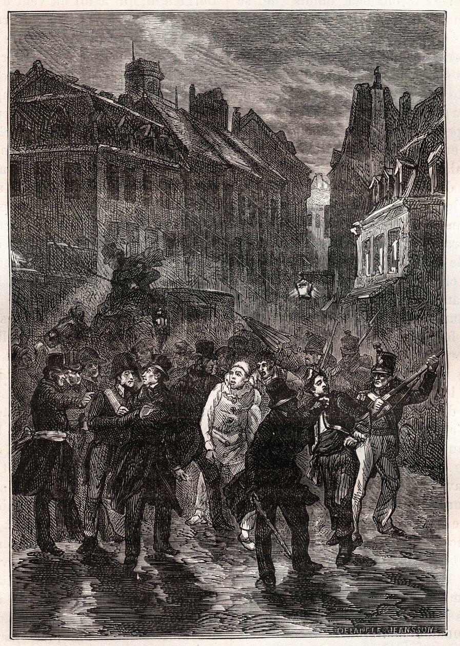 Útoky proti Louis-Philippe I - Le conspiracy de la rue des Prouvaires - 1. února od Unknown artist