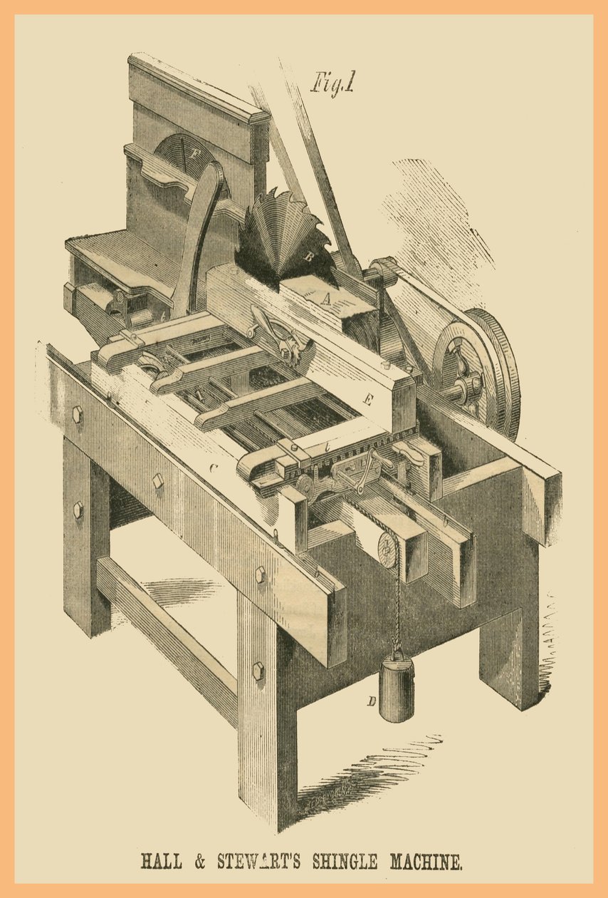 Míč - Stewarts Shingle Machine od Unknown Artist
