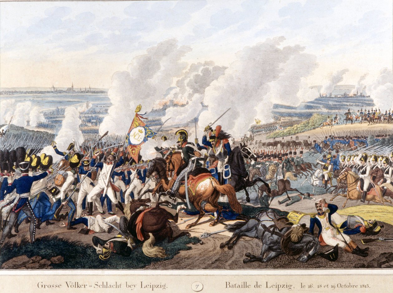 Bitva u Lipska (bitva národů), 16.–19. října od Unknown artist