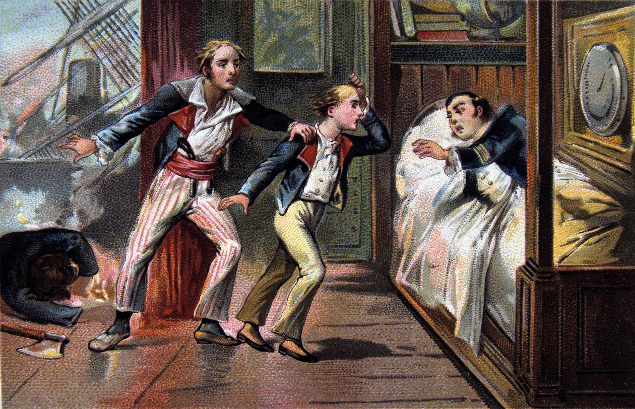 Bitva na Nilu - Bitva o Aboukir - smrt Luce a Giocante de Casabianca (Luc-Julien-Joseph Casabianca od Unknown artist
