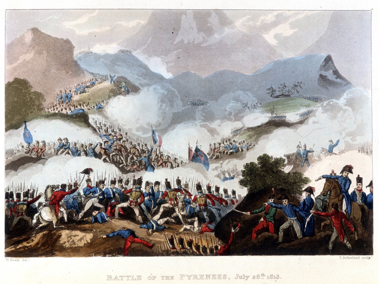 Bitva o Pyreneje, 28. července od Unknown artist