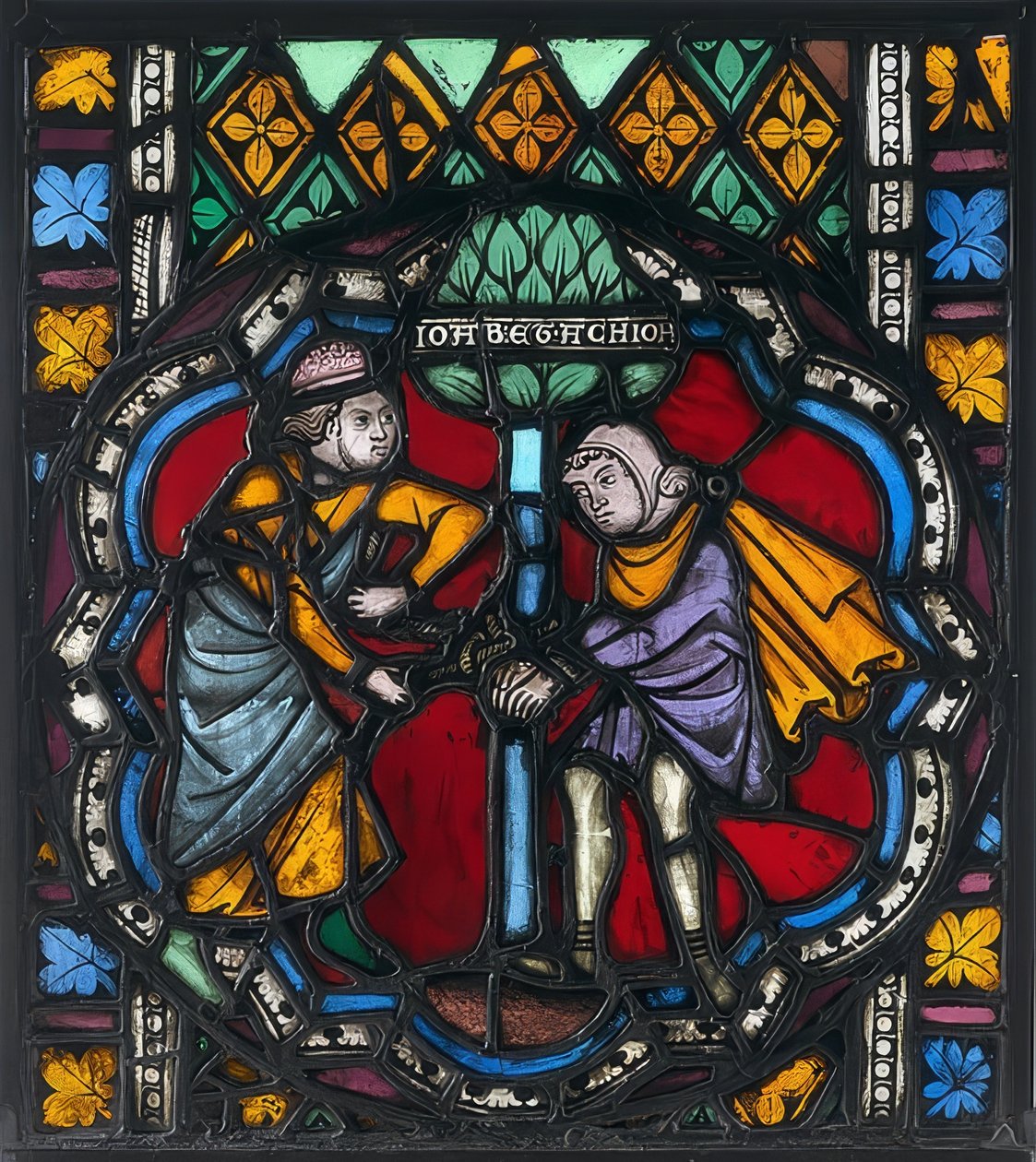 Významná tabule skla. Štrasburk, kolem 1270 (pravděpodobně dříve od St. Thomas) od Unknown
