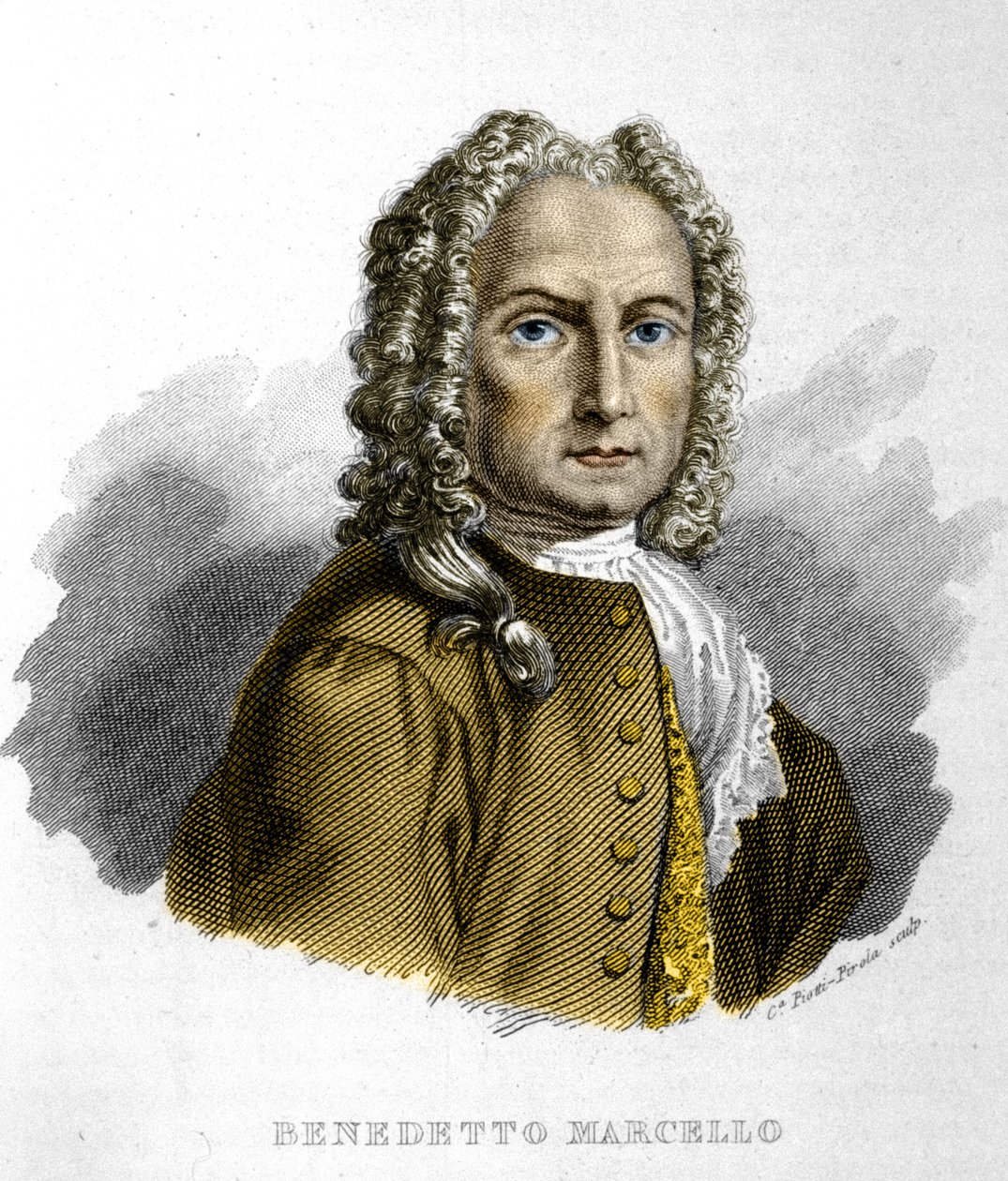 Benedetto Marcello (1686-1739) italský skladatel. 19. století rytina Milan od Unknown artist