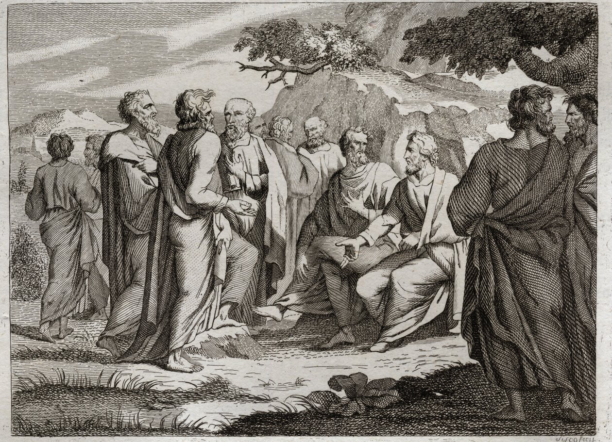 Bible of Royaumont, Starý zákon: Dvanáct malých proroků. Ostatních dvanáct proroků, obvykle nazývaných malí proroci, protože zanechali málo písem. Ilustrace z roku 1811. od Unknown artist