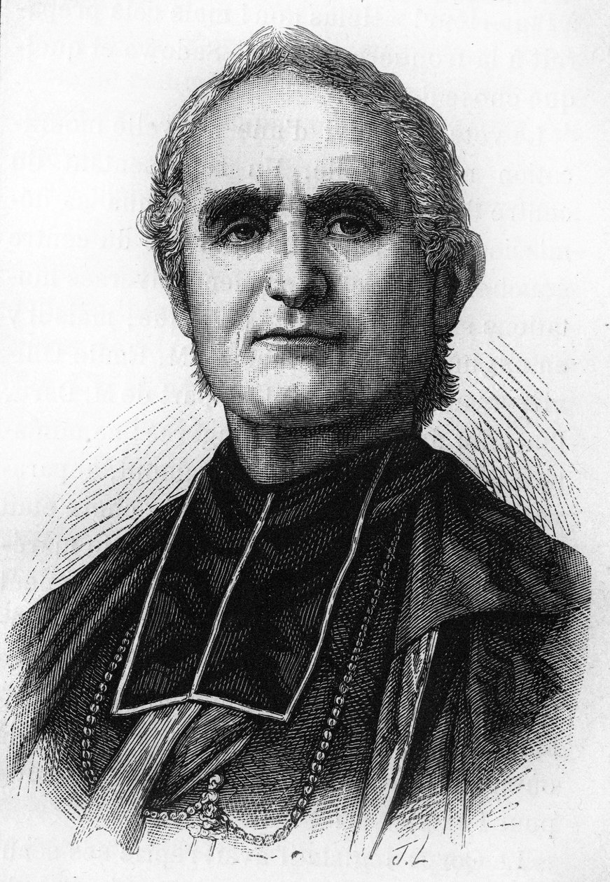 Bishop Félix Dupanloup (1802 - 1878), francouzský prelát, biskup z Orléans od Unknown artist