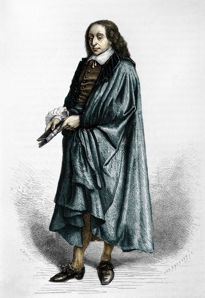 Blaise Pascal (1623-1662), francouzský matematik, fyzik a spisovatel. od Unknown artist