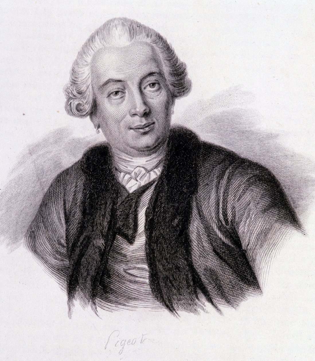 Bourgelat - v „“Portrétu užitečných mužů““ od Unknown artist