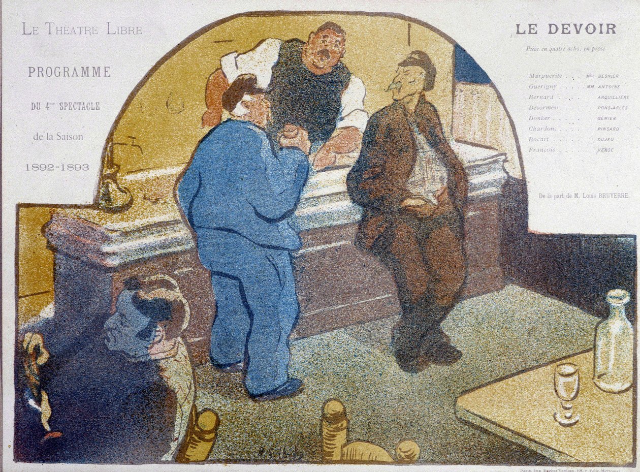 Café de Paris: zinek - kresba, konec 19. století, Carnavalet. od Unknown artist