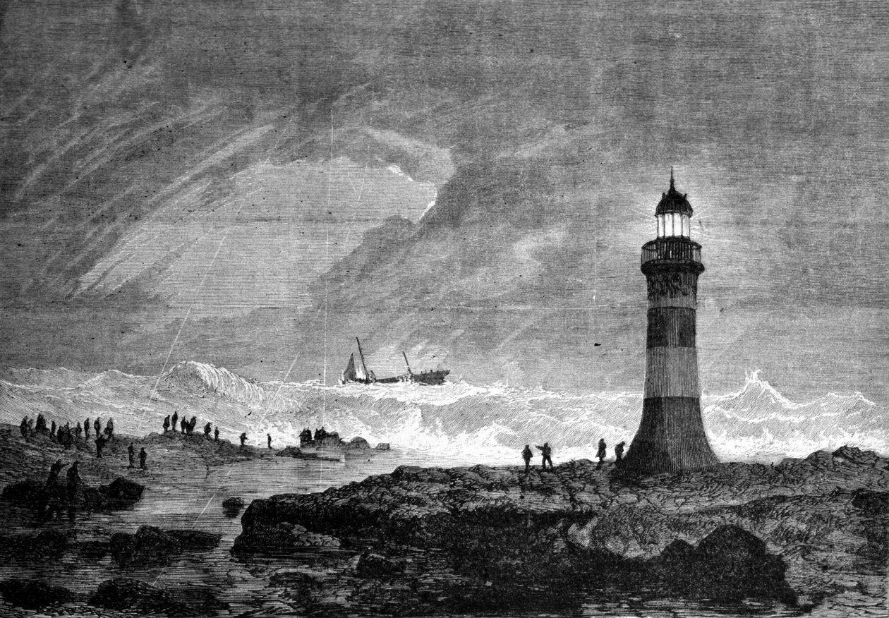 Cape of Good Esperance, maják Table Bay. od Unknown artist