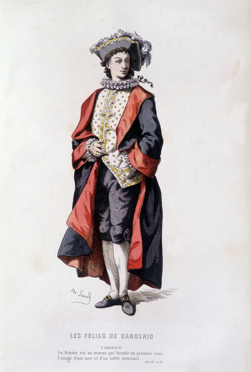 Cardenio v "" Cardeniových pošetilostech "" (od Pichou v roce 1629), ve "" francouzském divadle v 16. a 17. století před Molierem "" od Edouarda Fourniera. od Unknown artist