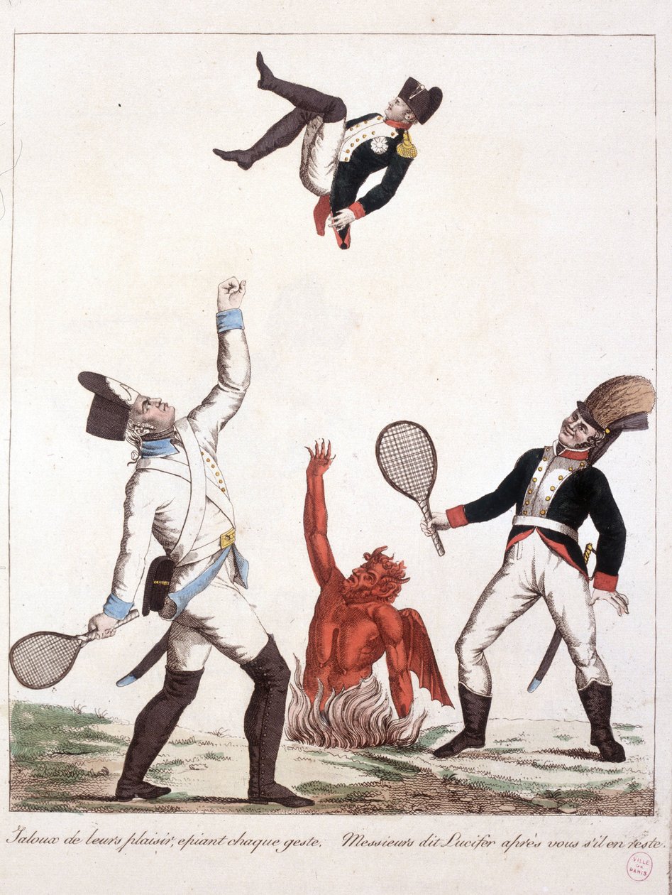 Kreslený film o Napoleonu Bonaparte - v Napoleonovi I., karikatury, sbírka figurín. 1814 - 1815. B.H.V.P. od Unknown artist