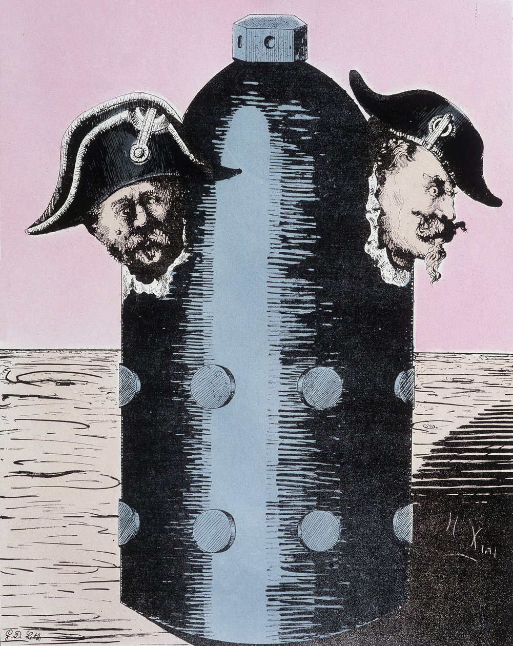 Karikatura o Pařížské komuně: „Velikonoční vajíčka Pařížanů“ rok 1871. od Unknown artist