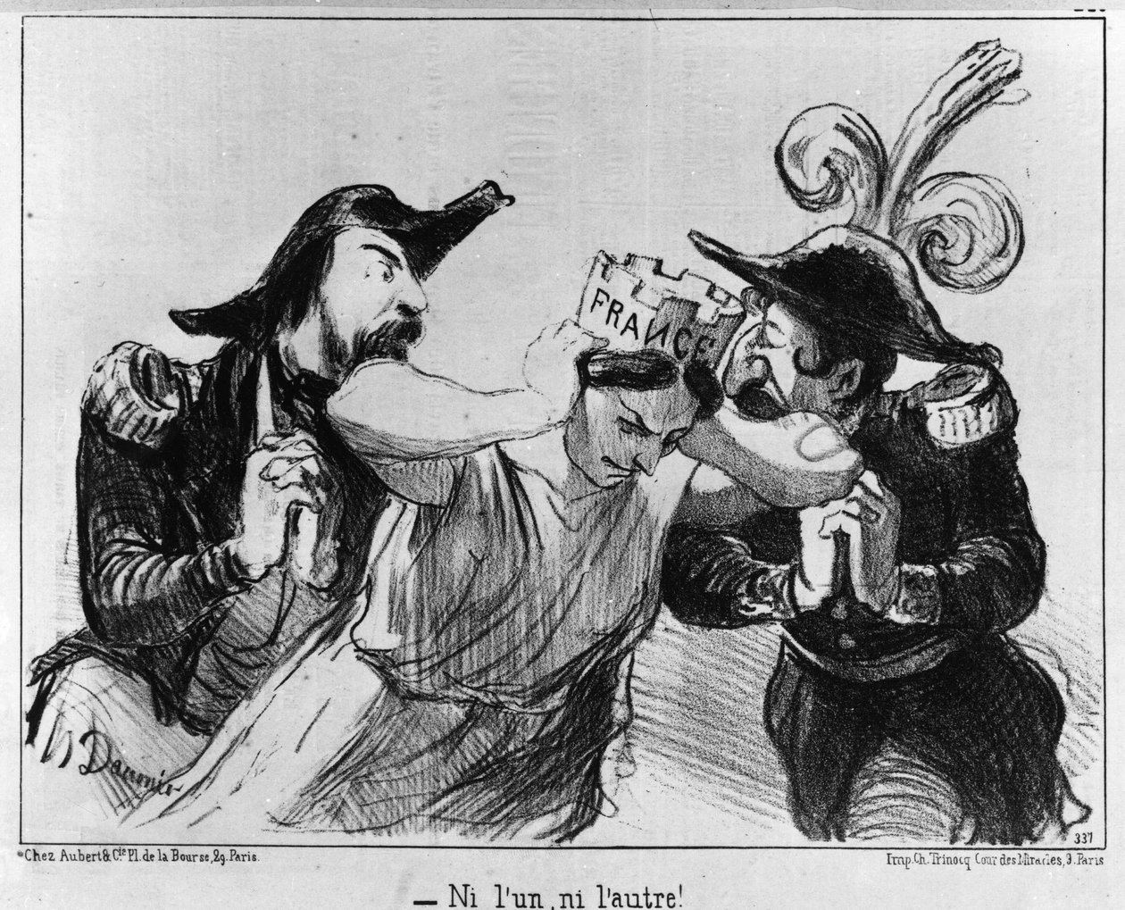 Karikatura o kampani pro první prezidentské volby v prosinci 1848. od Unknown artist