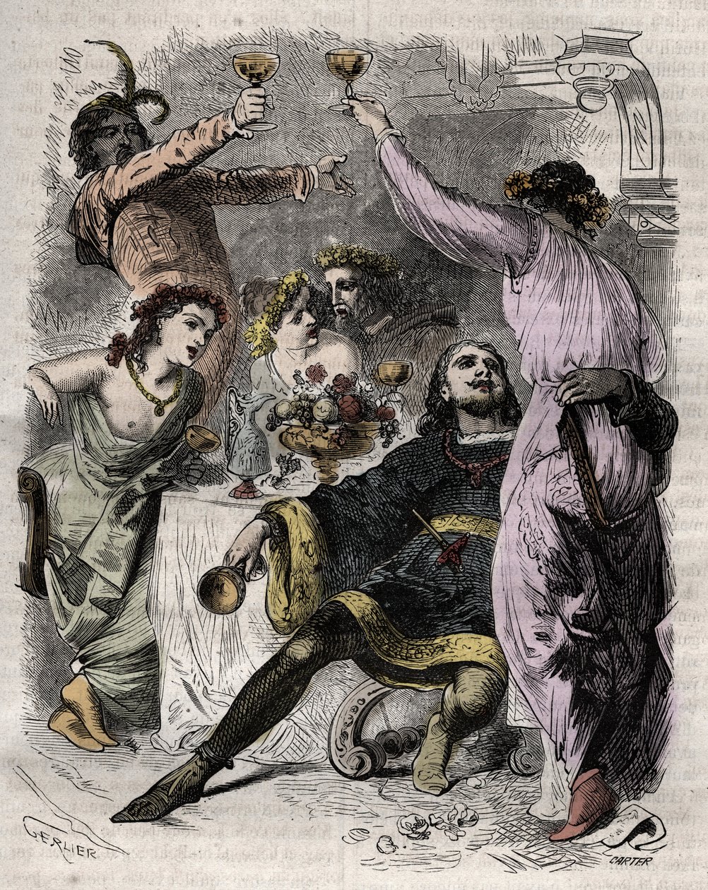 Případ věže Nesle od Unknown artist