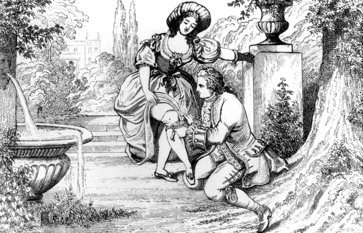 Catherine C. - v „Historie mého života“ od Casanovy, Brusel 1872. od Unknown artist