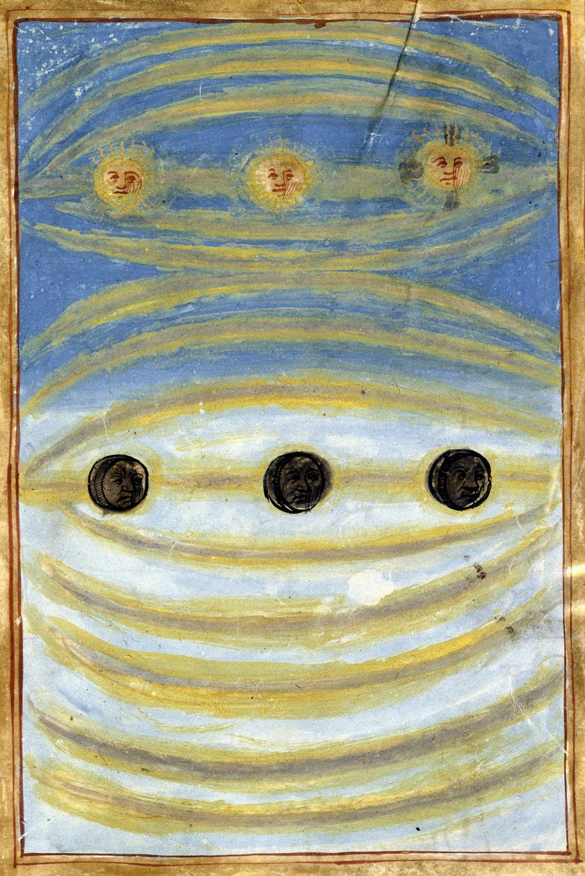 Nebeská znamení viděná v den smrti Anny de Bretagne od Unknown artist