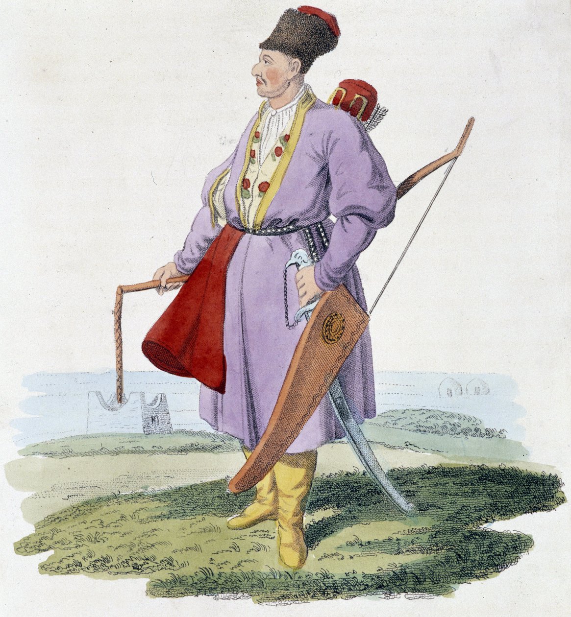 Středoasijský válečník, deb. 19. století od Unknown artist