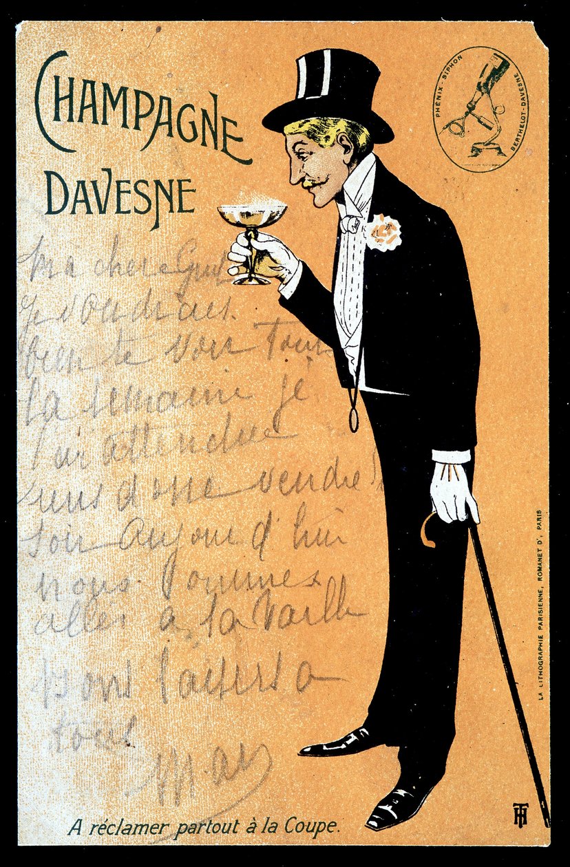 Champagne Davesne, počátek 20. století od Unknown Artist