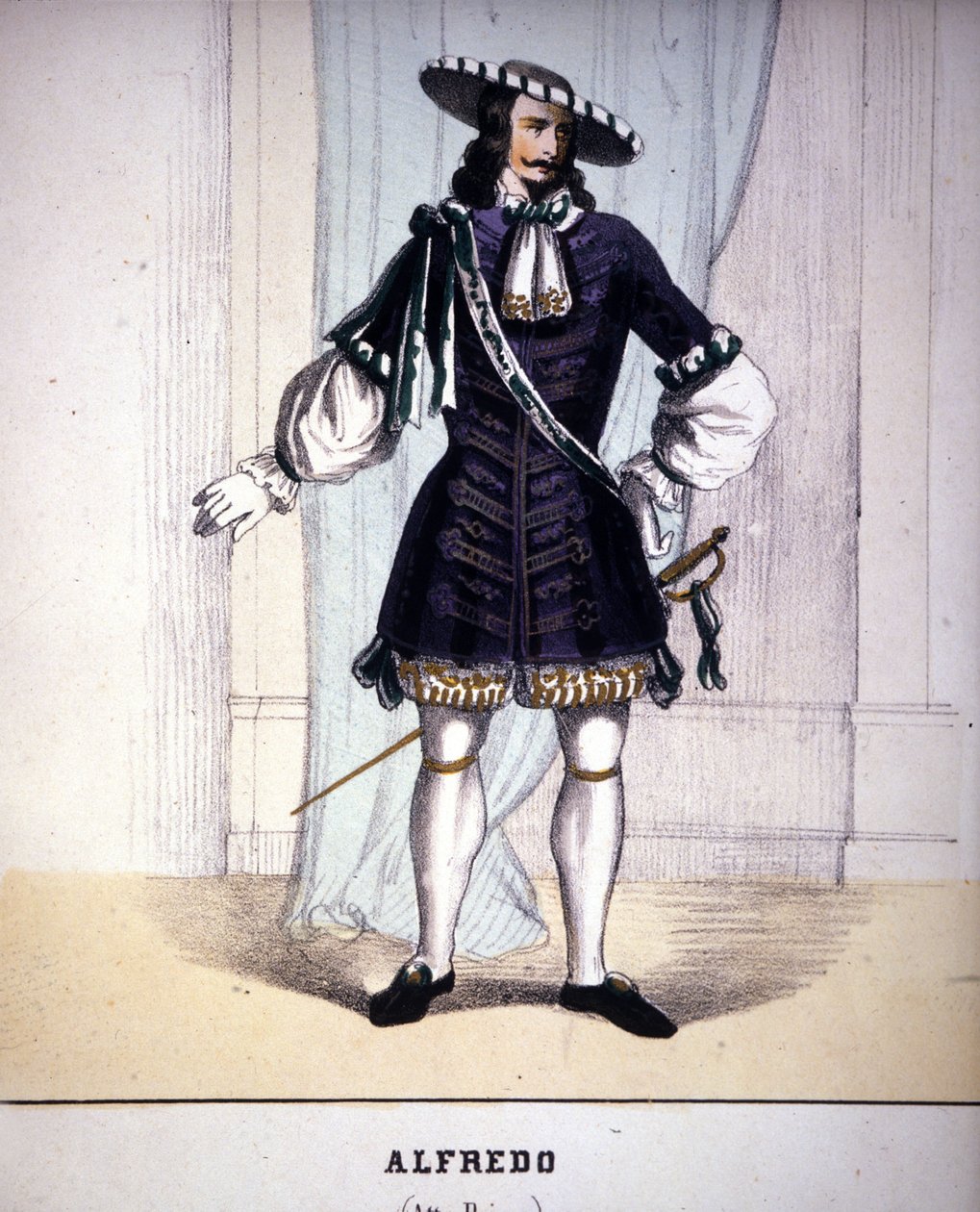 Postava Alfreda Germonta ve filmu „La Traviata“ od Giuseppe Verdiho. od Unknown artist