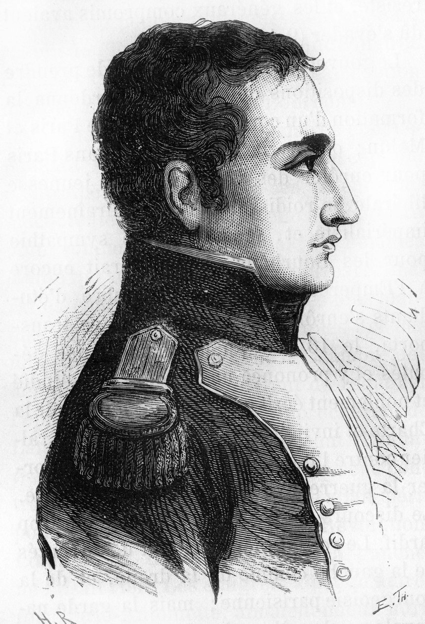 Charles Angelique François Huchet de La Bedoyère. (1786-1815). Napoleonův maršál, Aide-de-camp, Peer Francie. od Unknown artist