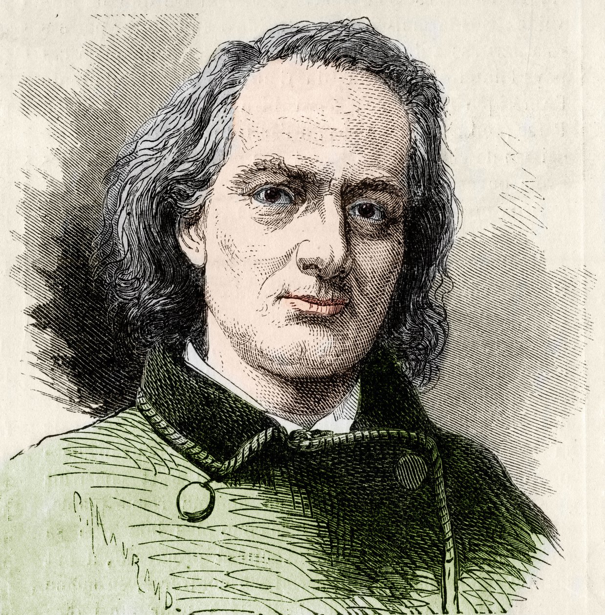 Charles Baudelaire (1821-1867), francouzský spisovatel podle Carjatovy fotografie. od Unknown artist