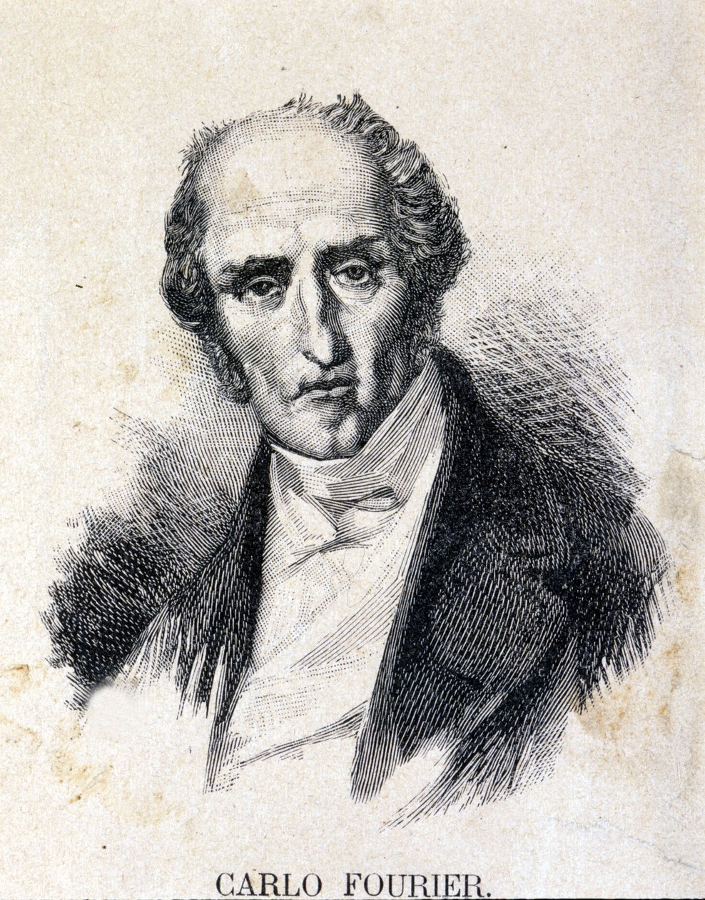 Charles Fourier (1772-1837), francouzský filozof a ekonom. od Unknown artist