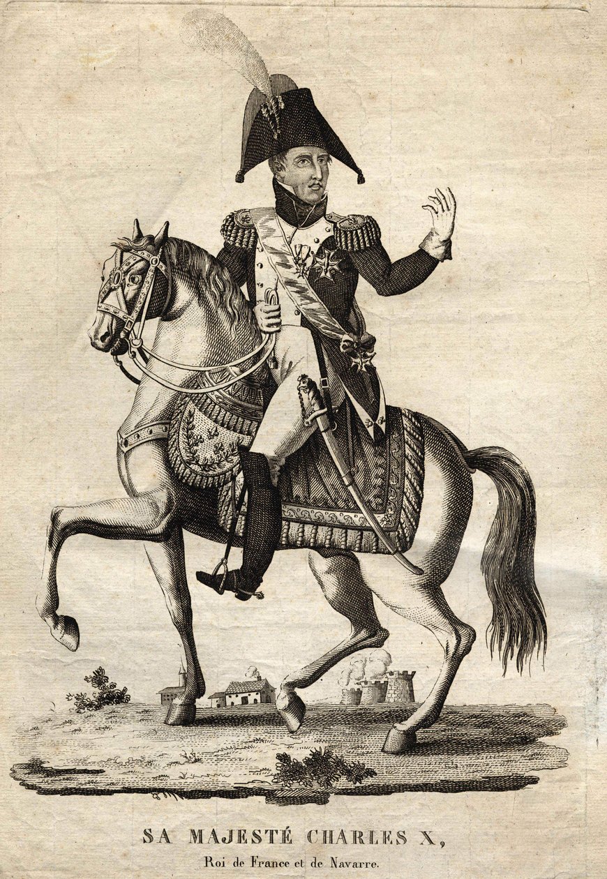 Charles X král Francie a Navarre od Unknown artist