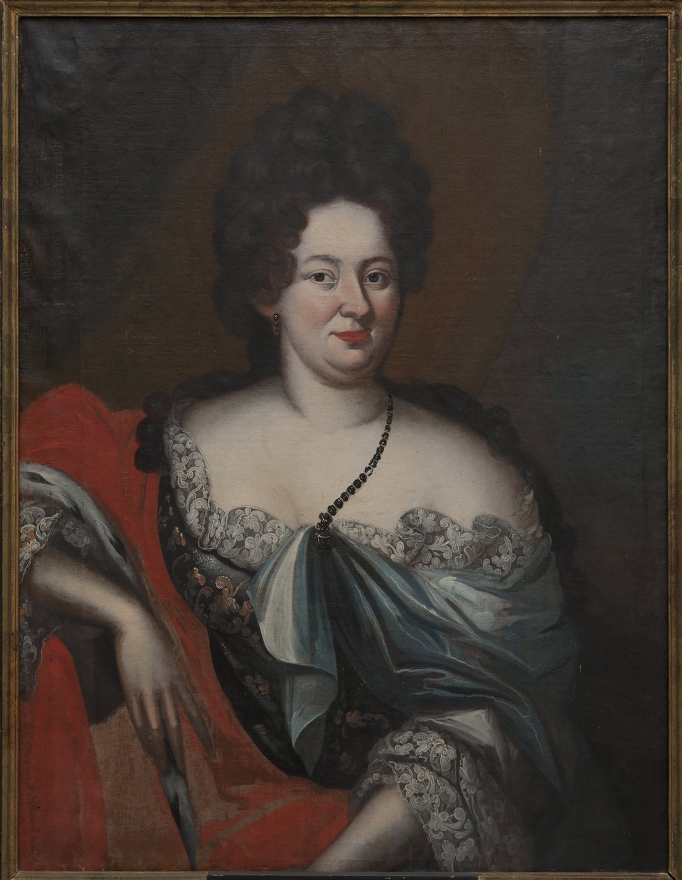 Charlotte Sophie, vévodkyně de Courlande - Portrét Charlotte Sophie (1651-1728), vévodkyně z Courlandu, Anonym. Olej na plátně. Rozměr: 98 x 74 cm. Národní muzeum Stockholm od Unknown artist