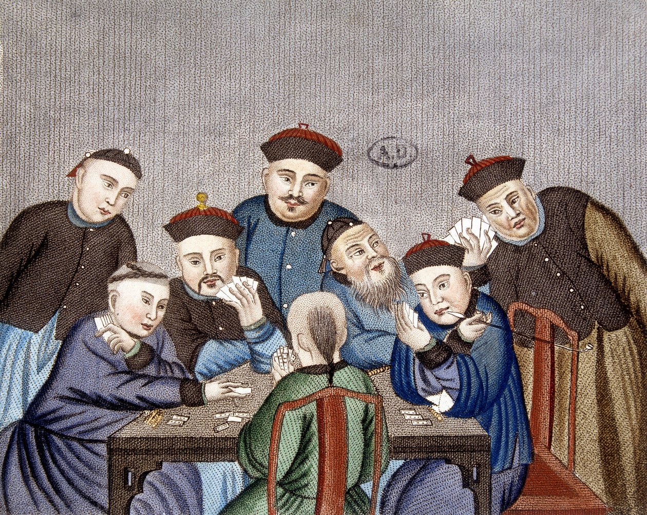 Čínské hrací karty od Unknown artist