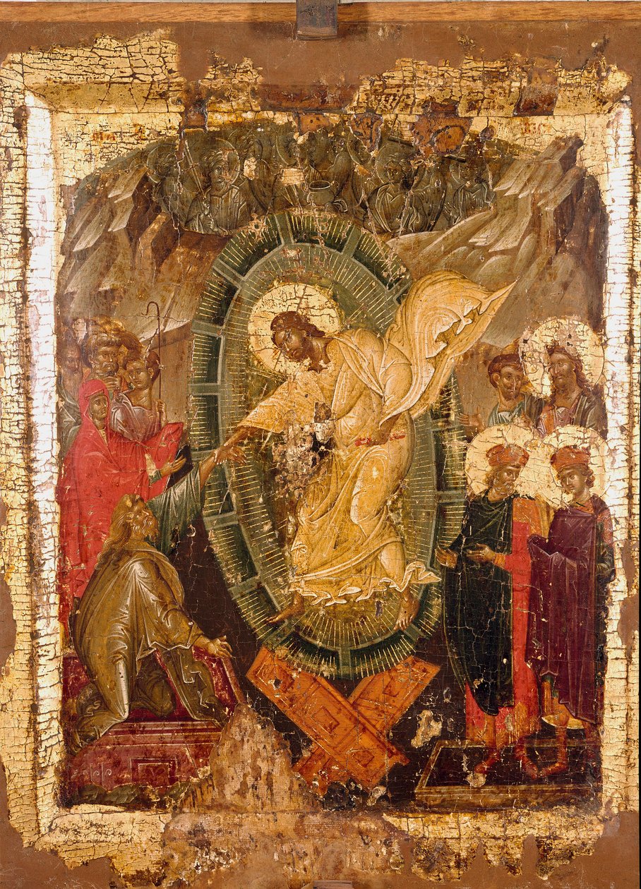 Ikona Krista v limbu ze 13. století. od Unknown artist