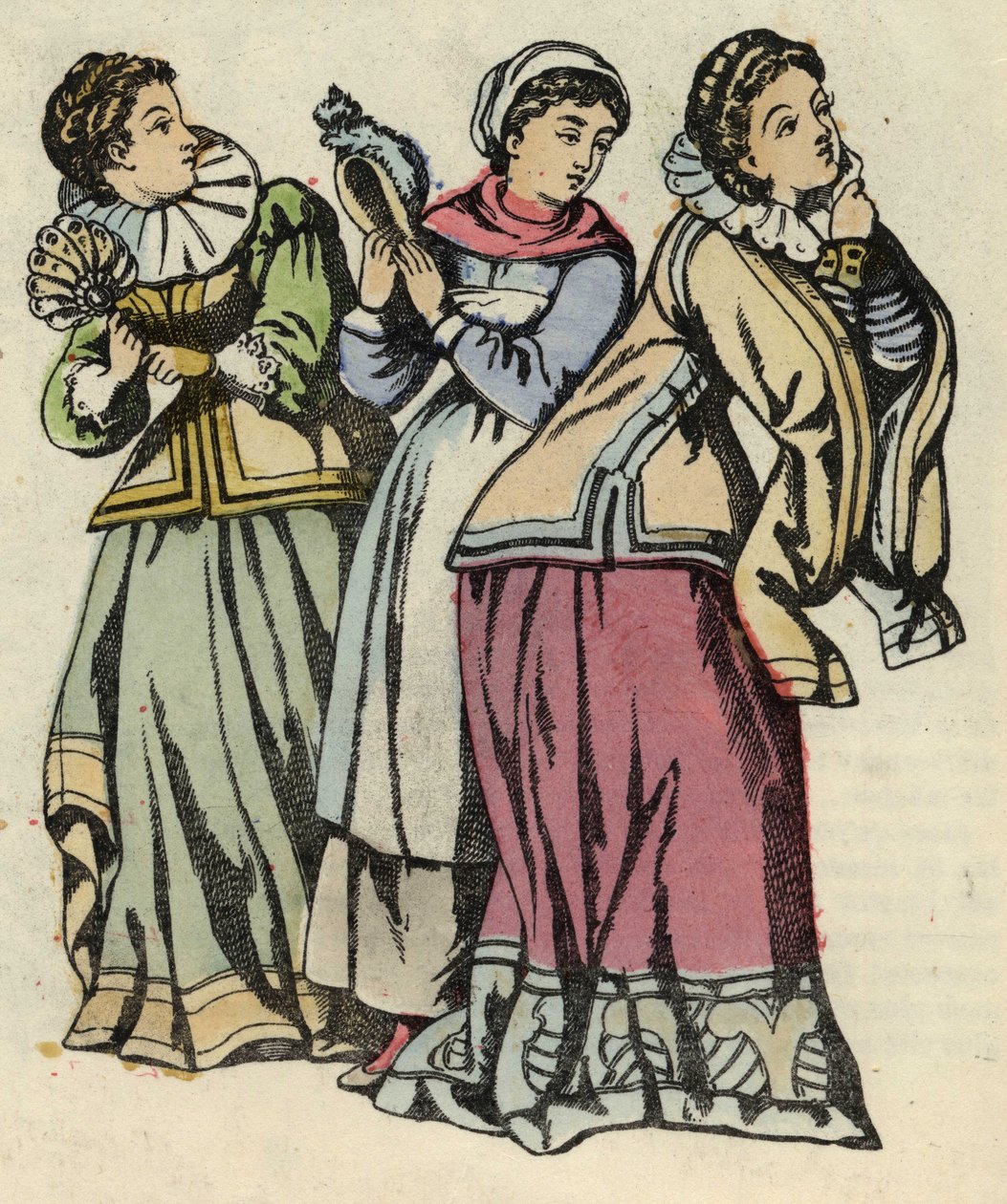 Popelka a její krásné sestry. Ilustrace příběhu Charlese Perraulta „Popelka aneb La petite slipper de verre“ od Unknown artist