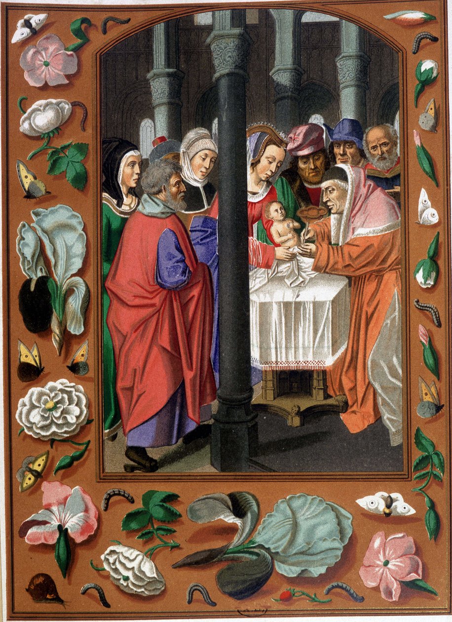 Obřízka Krista, po vlámském osvícení kolem roku 1500 od Unknown artist