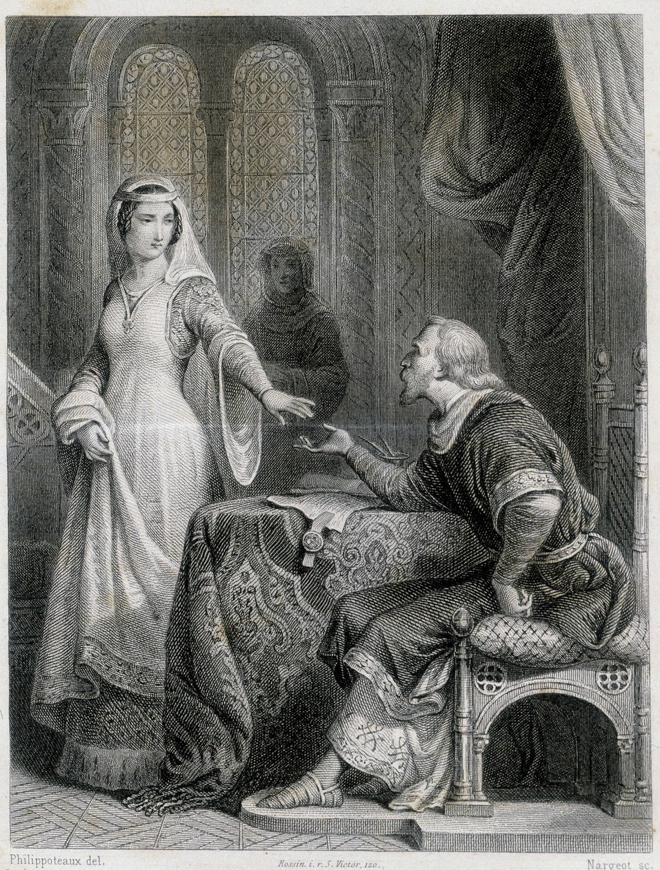 Clarisse de Somergem. Rytina 19. století. od Unknown artist