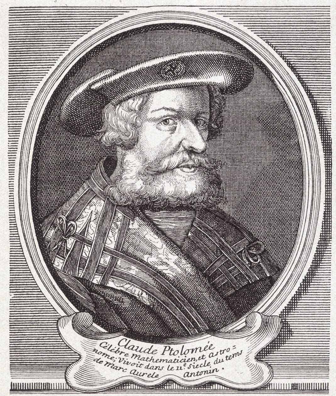 Claude Ptolemaios (v. 90 - v. 168), řecký astronom, matematik a geograf. Rytina 19. století. od Unknown artist