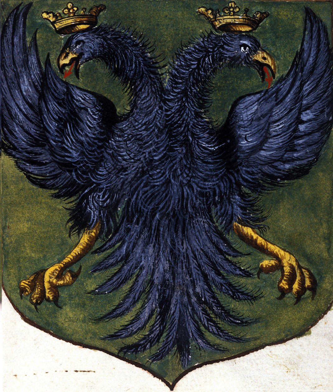 Erb Ruska zdobí orla se dvěma hlavami. 19. století od Unknown artist