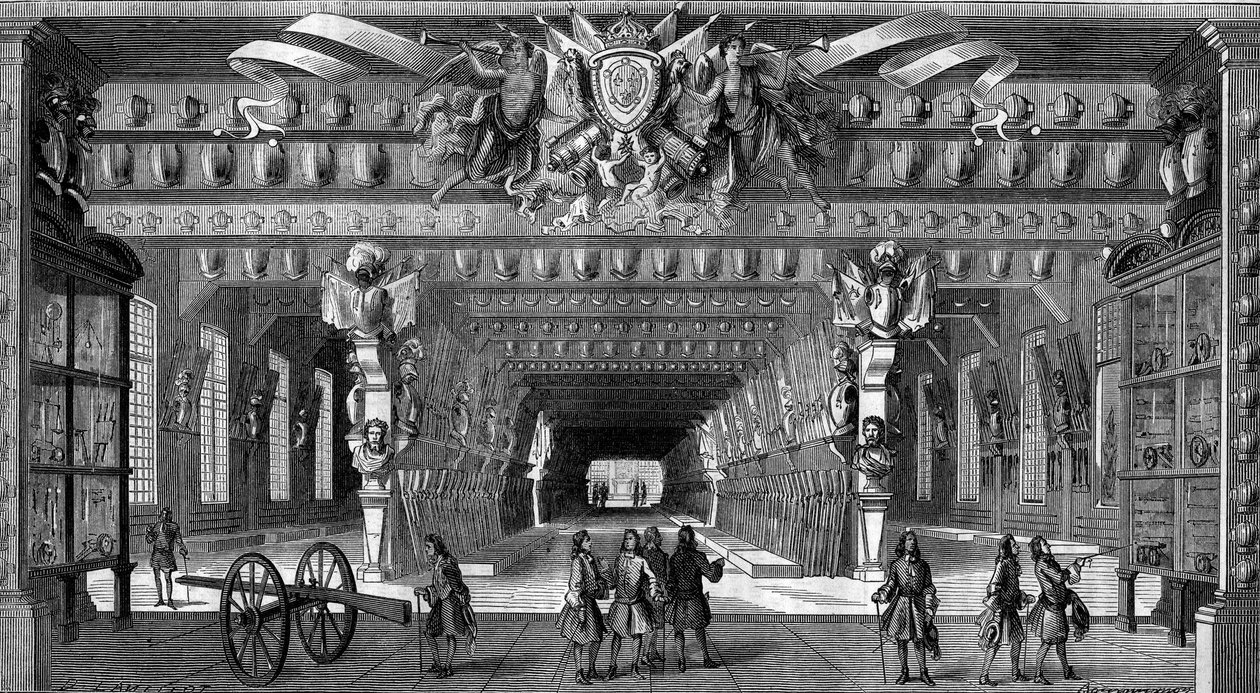 Sbírka starožitných zbraní v Bastině za Ludvíka XIV. (1643 až 1715). od Unknown artist