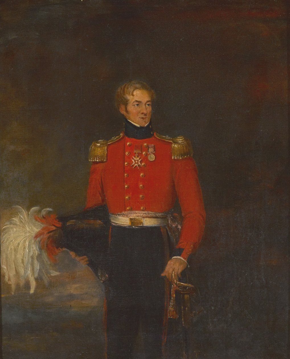 Plukovník Sir Richard Llewellyn, 28. pěší pluk, circa 1835 od Unknown