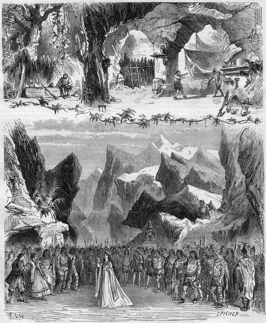 Komická opera „Robinson Crusoe“ od Eugena Cormona (Pierre Etienne Piestre od Unknown artist