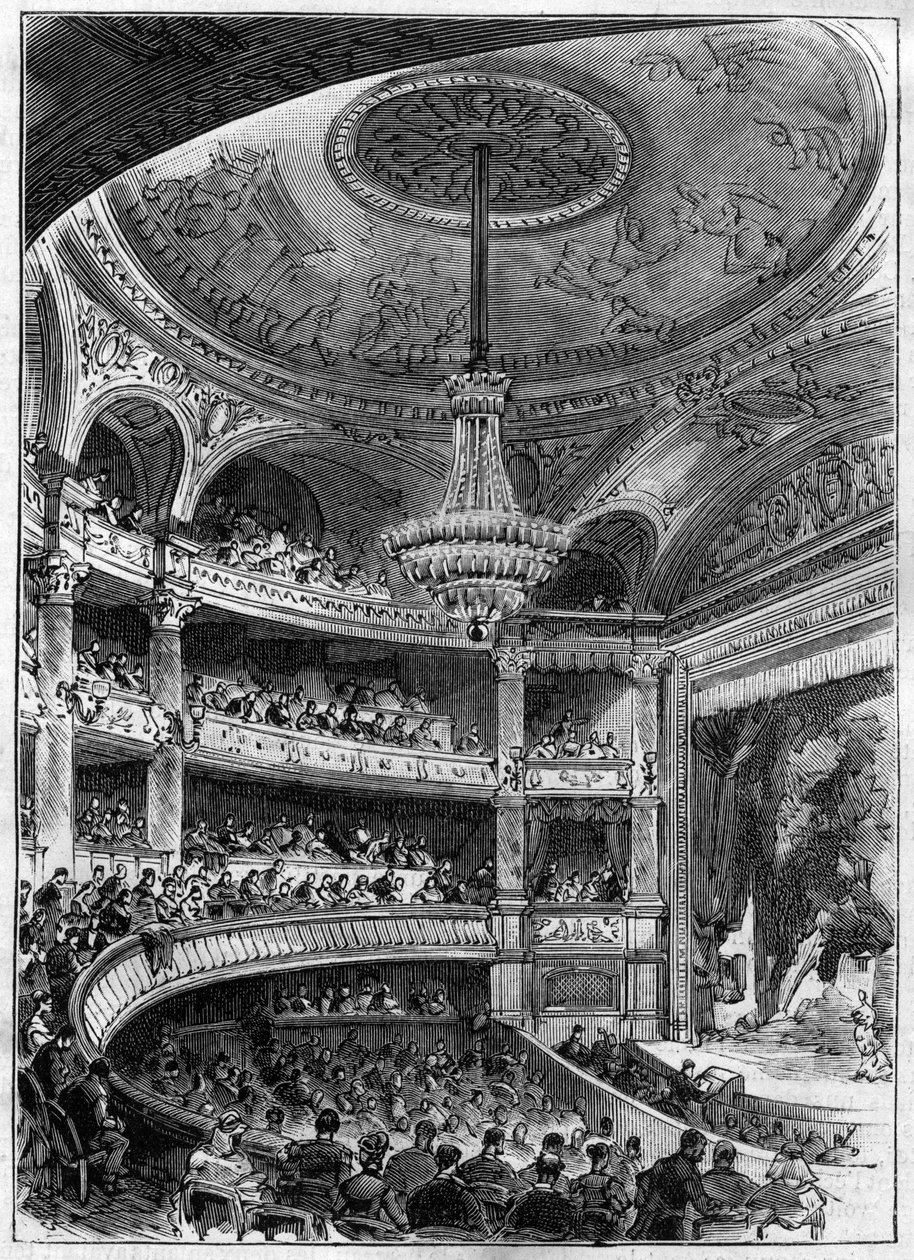 Konstantinovo divadlo v Alžírsku postavené architektem Paulem Jeanem Gionem (1838-1904) v letech 1877 až 1883 - divadlo od Unknown artist