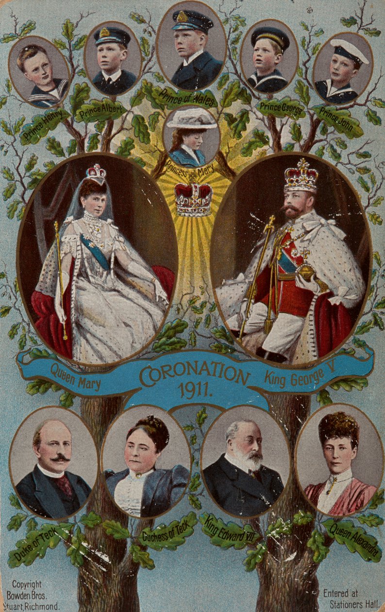 Korunovační pohlednice od Unknown Artist