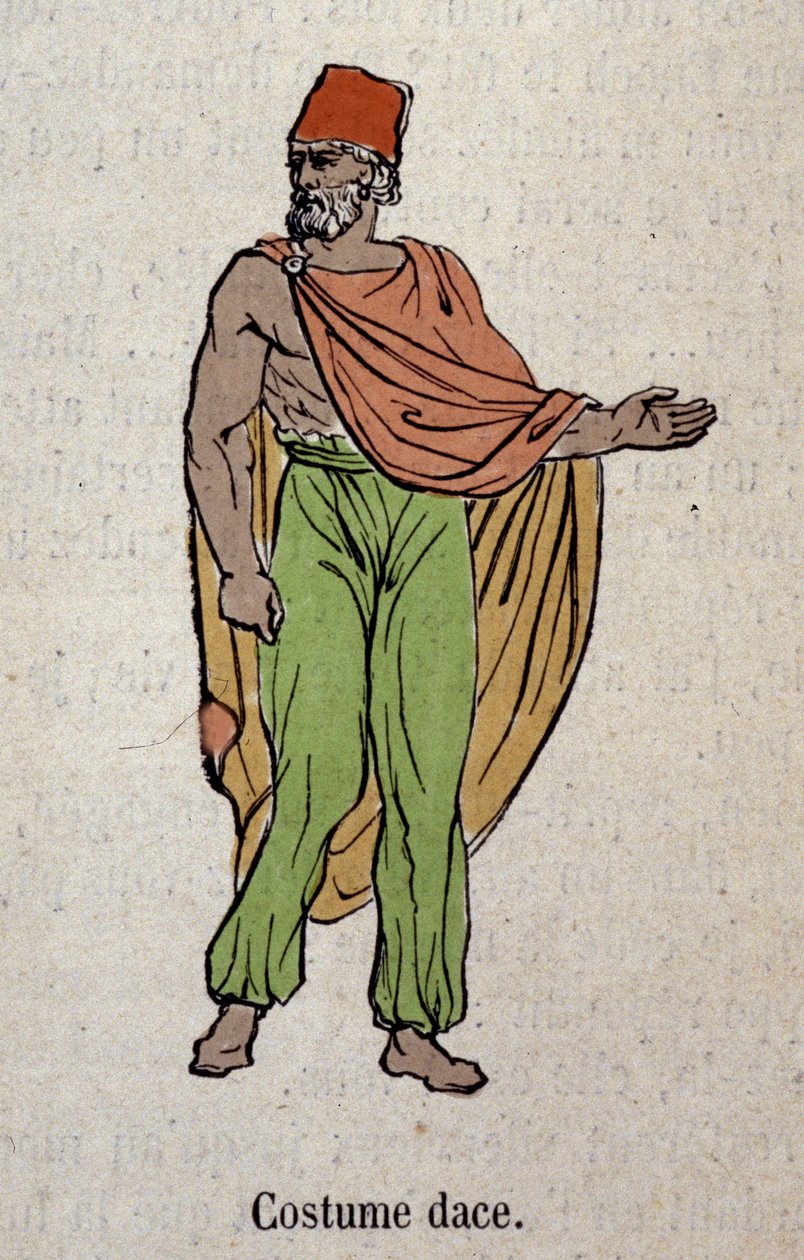 Kostým pro muže žijícího v Dacie (Dace). od Unknown artist