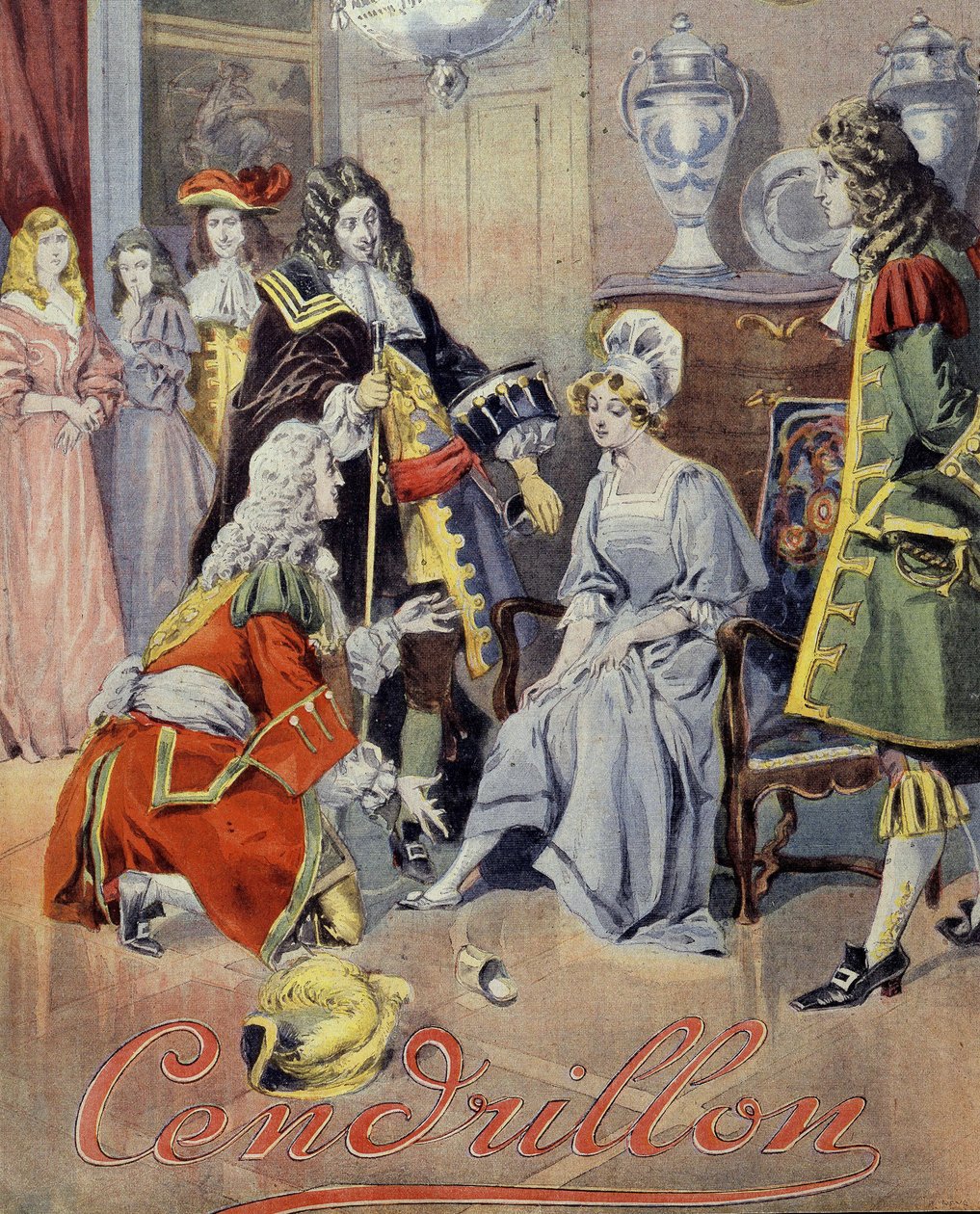 Obálka "" Popelky ", příběhu o Perraultovi (esej o botách). od Unknown artist
