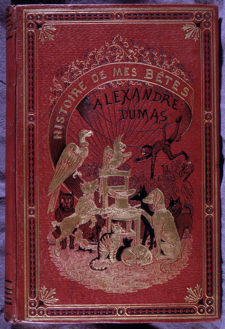 Obálka knihy „Historie mých zvířat“ od otce Alexandra Dumase. od Unknown artist